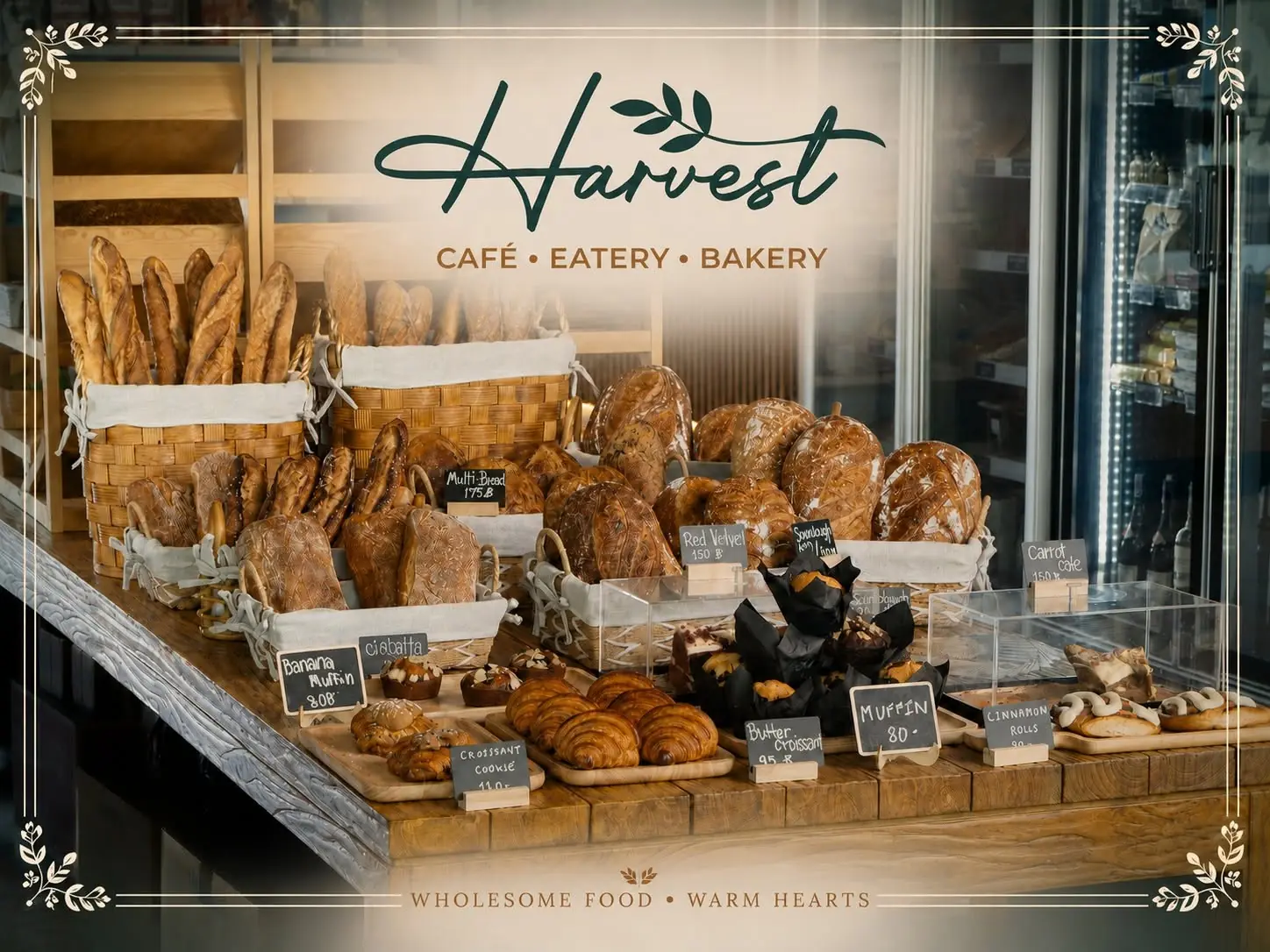 On-site bakery and cafe