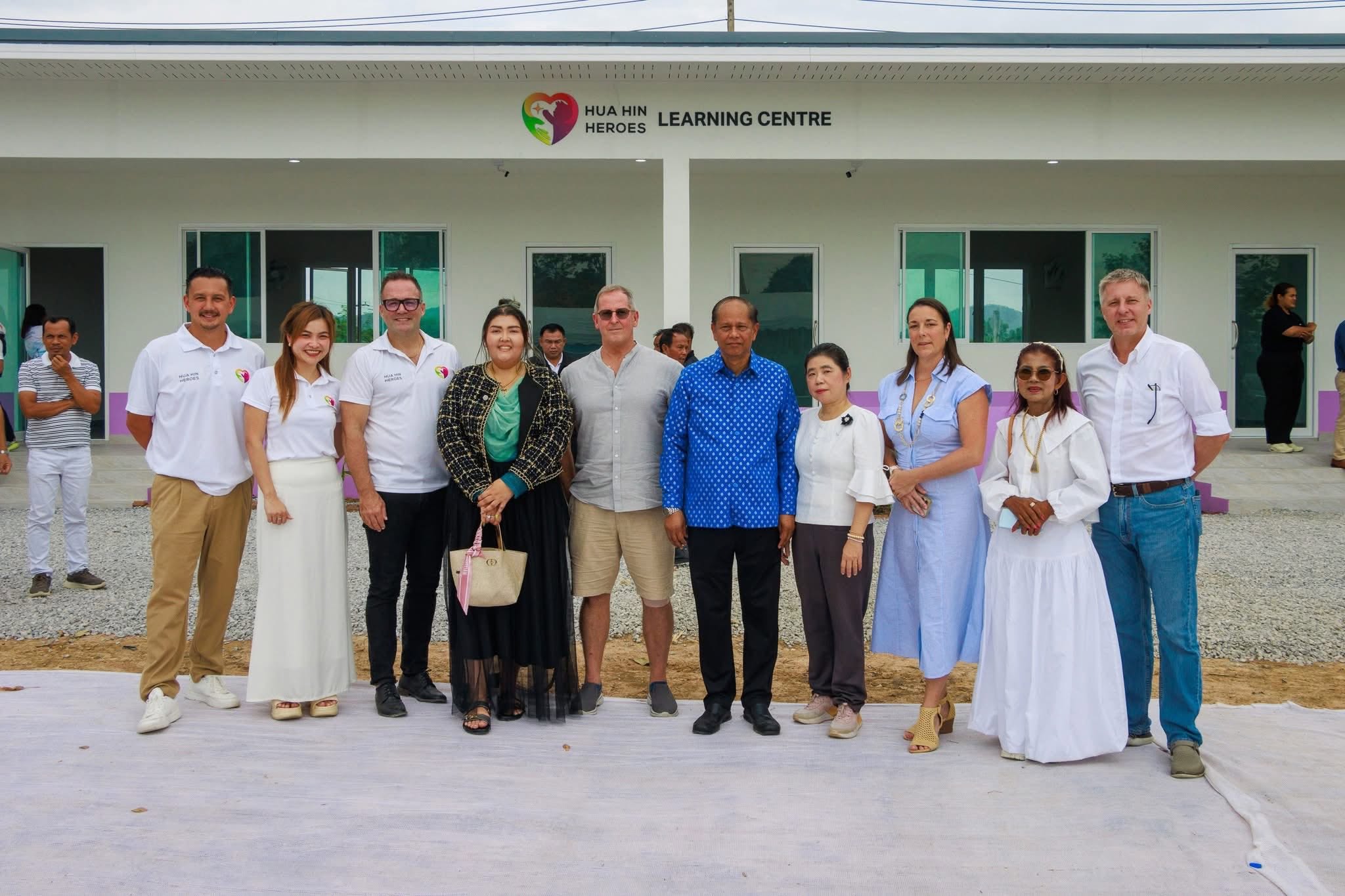Guests at the Learning Centre opening