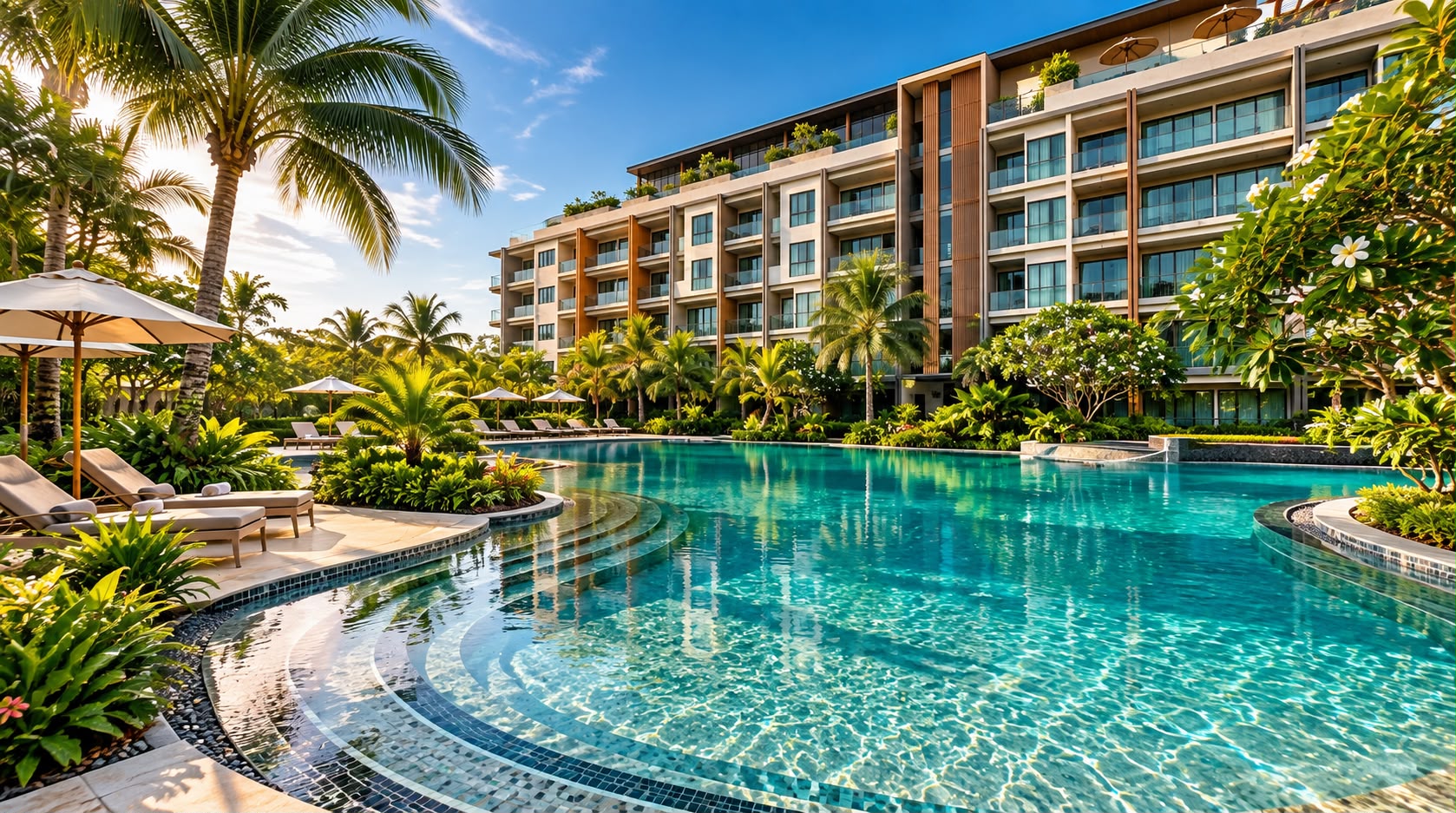 Swimming pool at The Residence